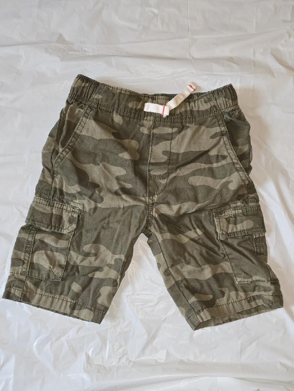 Carters Boy's Camouflage Cargo Shorts - Olive Green
